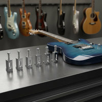 6 Pieces Guitar Saddles Intonation Electric Guitar Bridge Saddles Improves Sustain for Guitarists, Luthiers