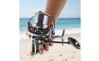 Metal Fishing Reel 6+1 Bearings Big Game Rotating Reel High-Capacity Capacity