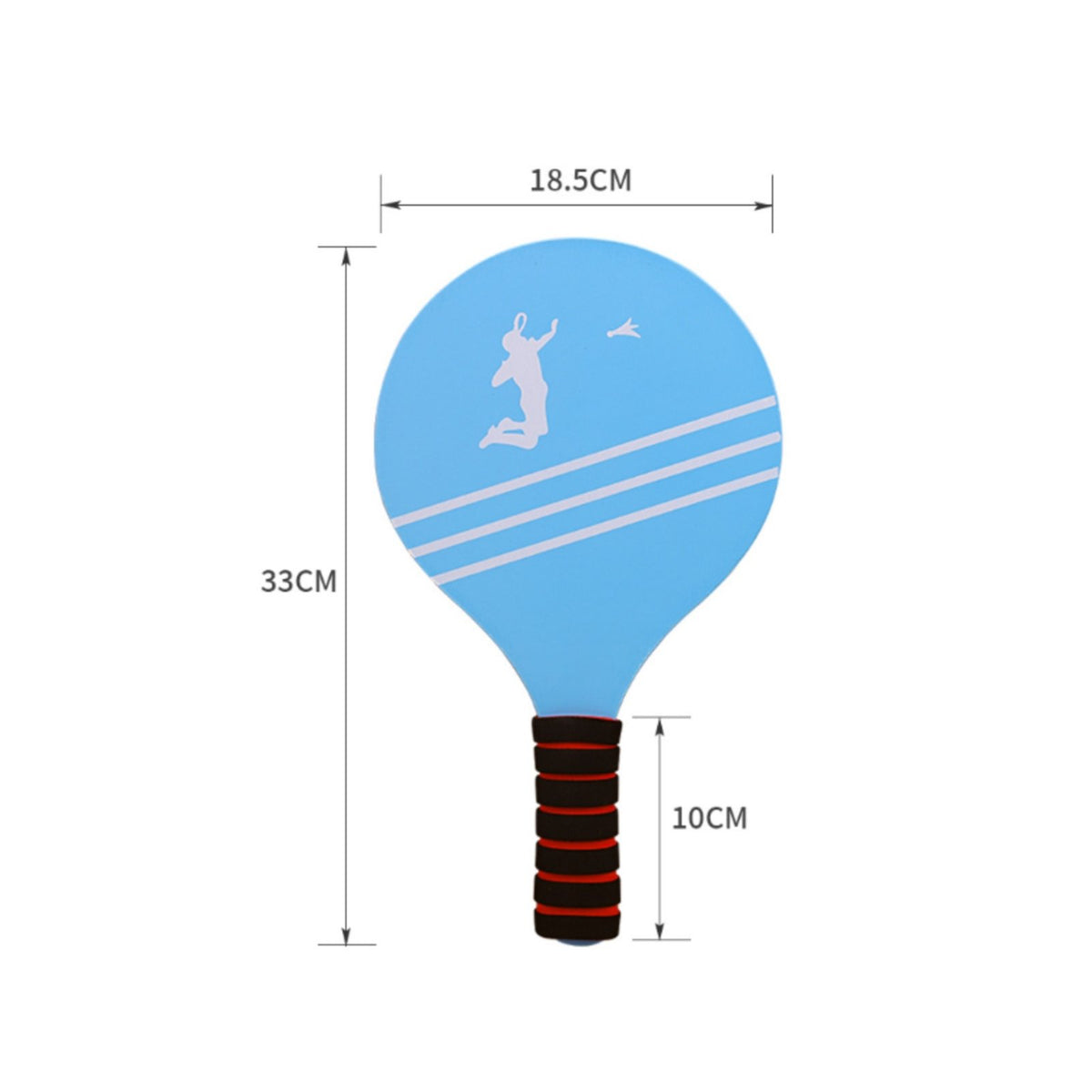 Shuttlecock Paddle Set Comfortable Grip Wood Paddle Racket Large Hitting Surface