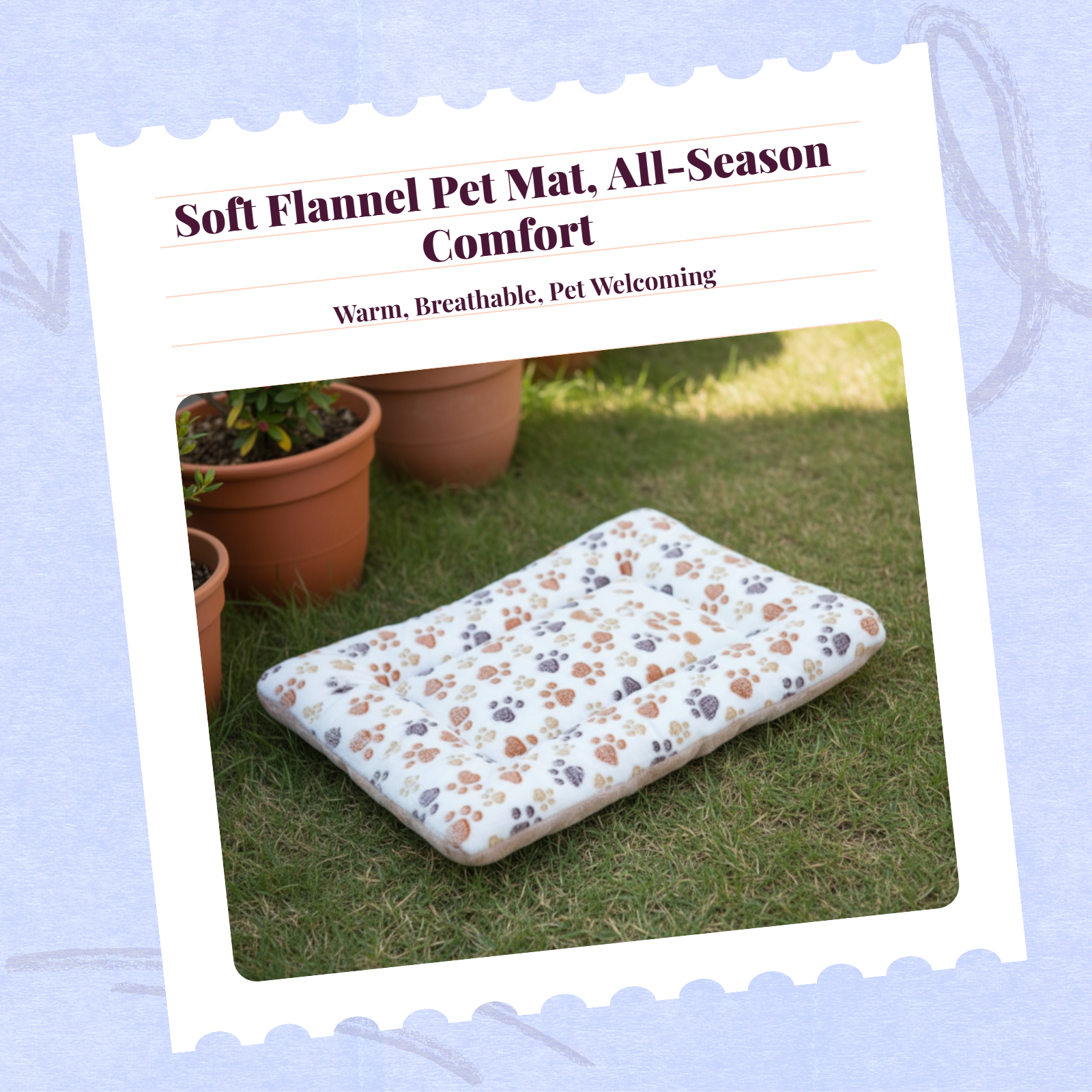Machine washable plush pet bed