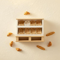 Mini Bread Cabinet Simulation Type Dollhouse Bakery Shelf Realistic Realism