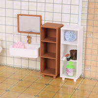 Miniature Storage Cabinet Versatile Use Tiny Storage Rack Model Decorative 3-Tier Mini Shelf for Kids, Collectors