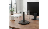 Rotating Display Case Transparent Rotating Display Box Space Saving for Desk