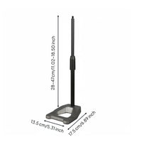 Triangular Mic Stand Stable Design Desktop Mic Stand for Broadcasting