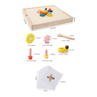 Wooden Gear Puzzle STEM Learning Gear Assembly Toy Spatial Thinking