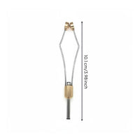Fly Tying Thread Holder Wear-Resistant Brass Fly Tying Bobbin Fray Reducing Ceramic Tip Bobbin for Angling Supply Store Owners