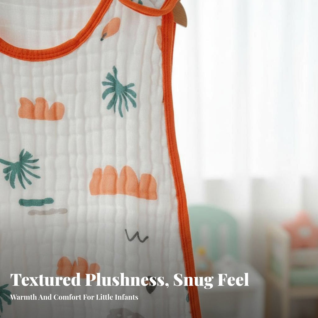 Sleeveless Gauze sleeping bag Antipush Design infant nightwear Wide fashion-forward for Infants