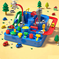 Multitiered Car Playset with Ramp Toy Vehicle Course Set Interactive