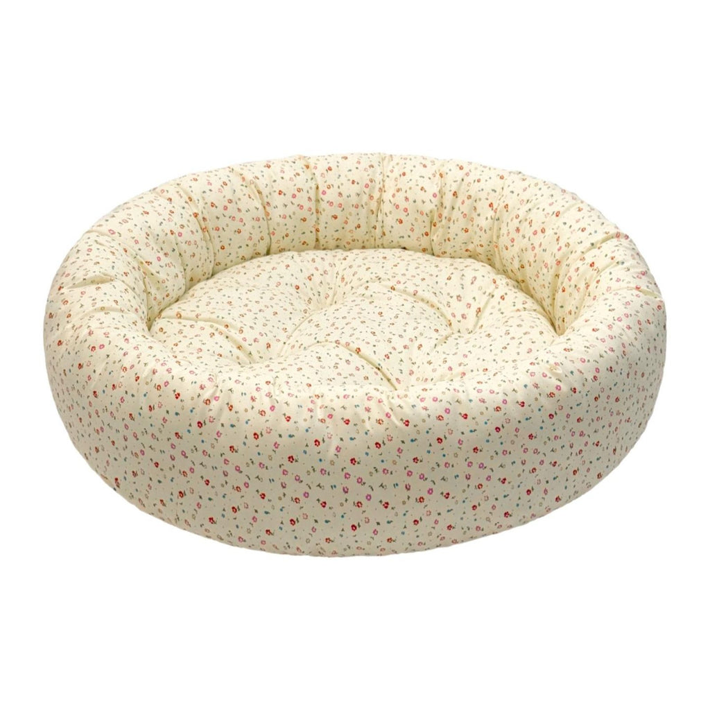 Cat Bed, Round Washable Non-Slip Mat, Cozy Calming Pet Bed
