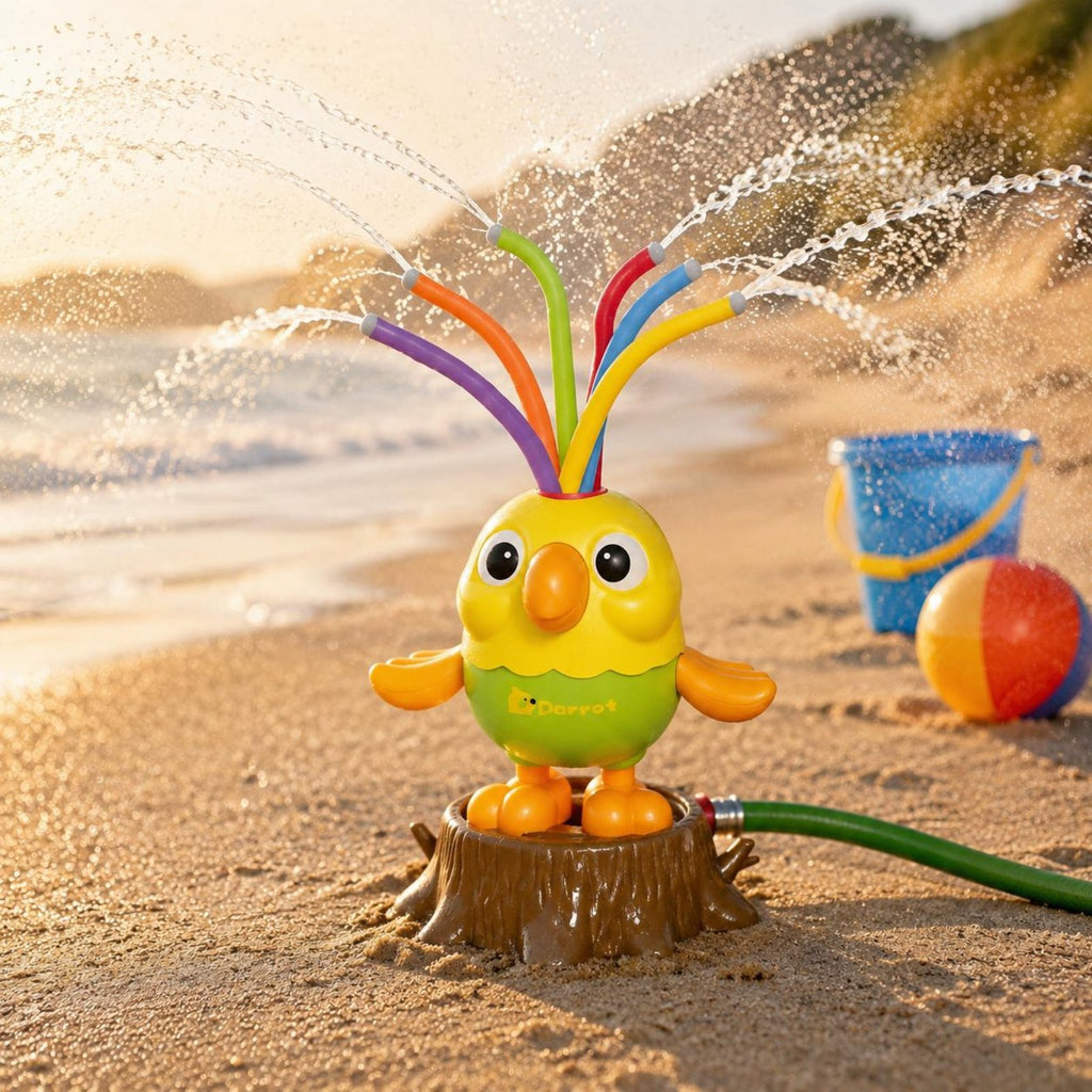 Parrot Sprinkler Swinging Parrot Spray Toy Hose Connected for Beach, Outdoor