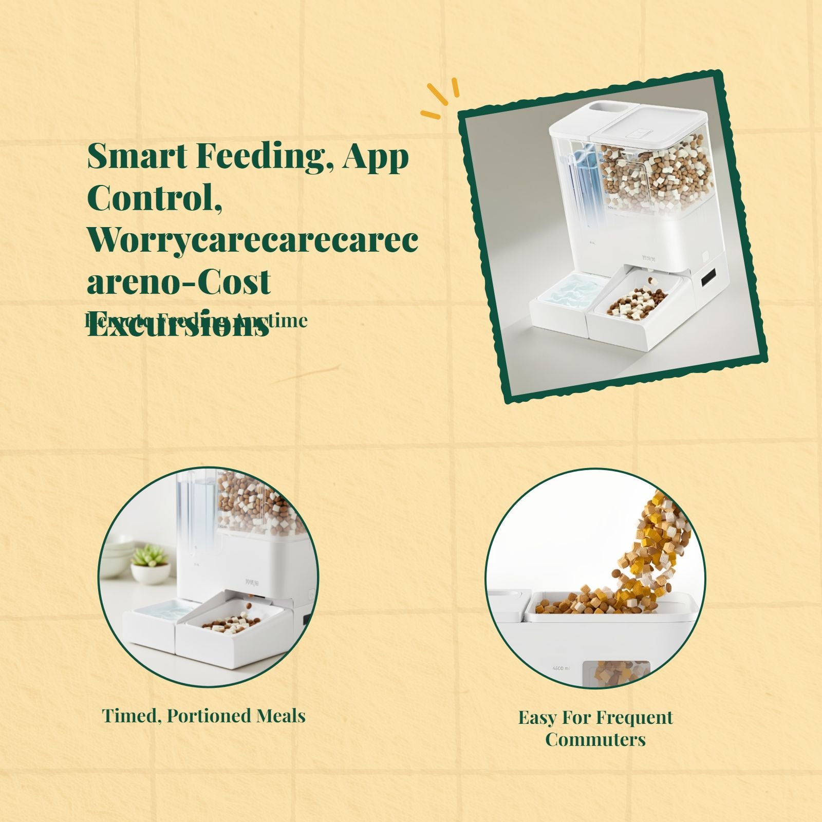 Timed automatic cat feeder