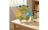 Frog Arithmetic Board Math Manipulatives Kids Learning Playset Educational