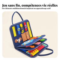Educational Busy Book Colorful Busy Board Book Portable for Preschoolers