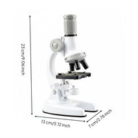 1200x Scientific Microscope Set Gift Portable Kids Scientific Lens Easy to Use Educational Toy for School