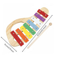 8-Note Xylophone Easy to Hold Colorful Wooden Xylophone Portable Kids Glockenspiel for Kindergarten