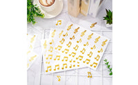 20 Pieces Glitter Music Note Stickers Glittery Design Music Note Sticker Self School Supplies for Teachers, Scrapbooking, Party Favors