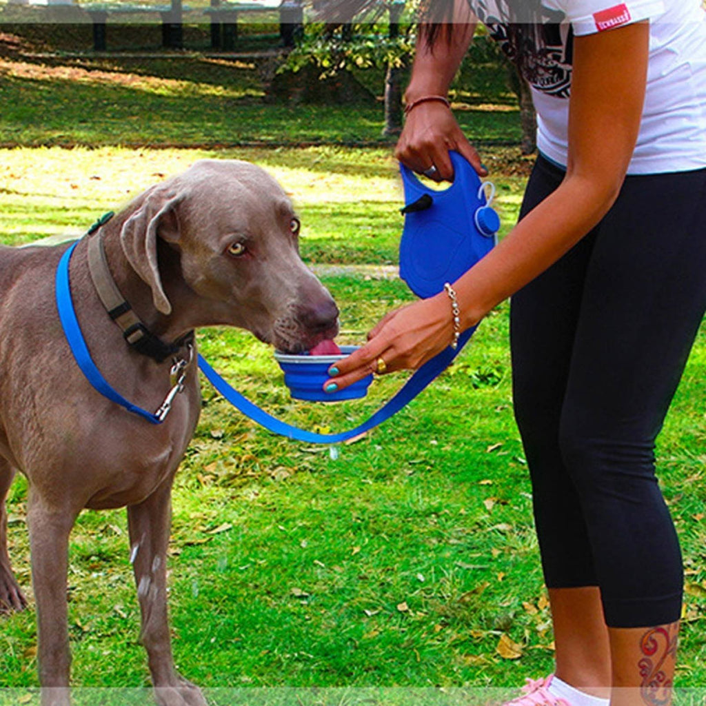 Dog Bottle Leash Combo Lightweight Dog Walking Kit Gear Resistant Pet Accessory for Outdoor