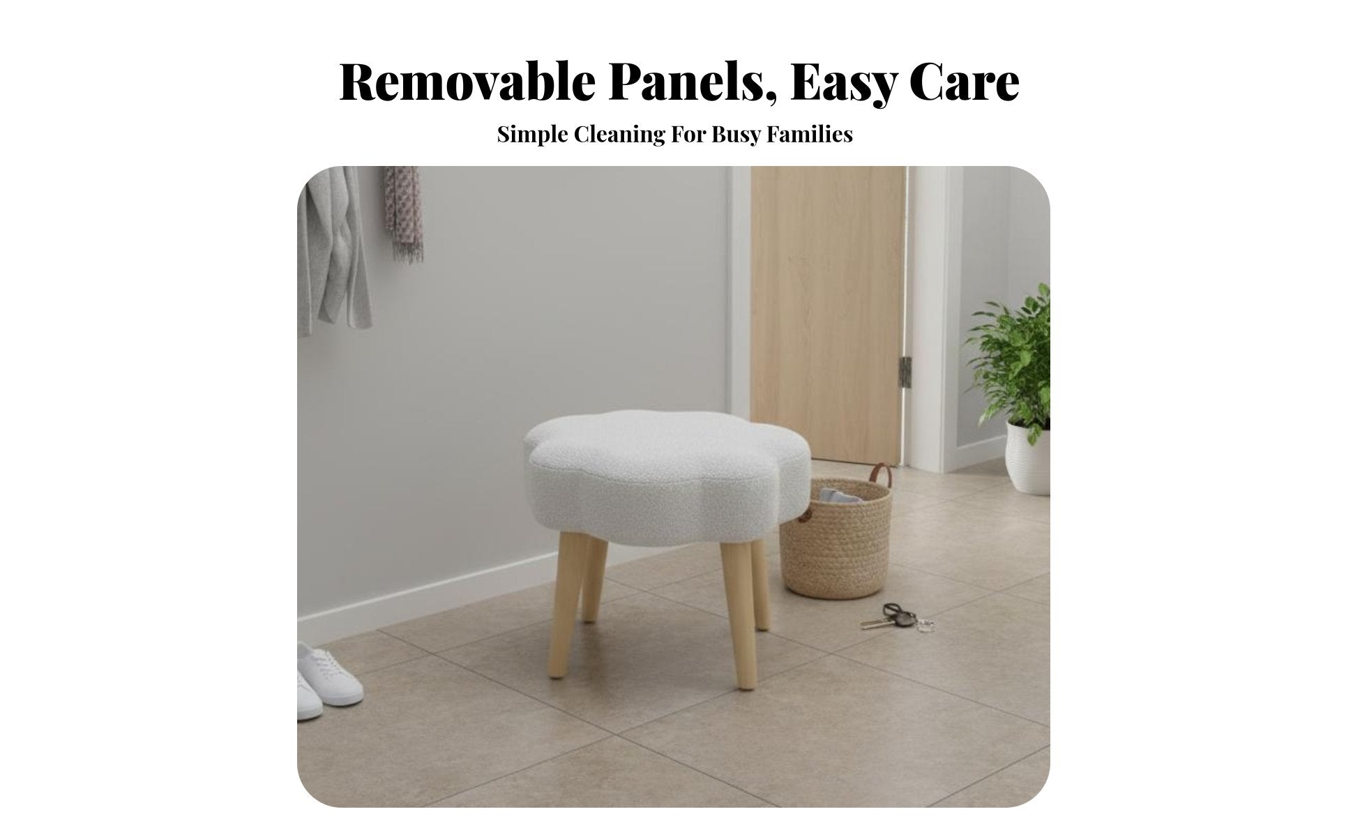 asteriskShaped Footstool Cute Novelty variants Low Stool Multi-Purpose for children' Room