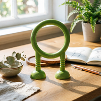 Classroom Teaching Aid Green Visual Toy Rounded Feet