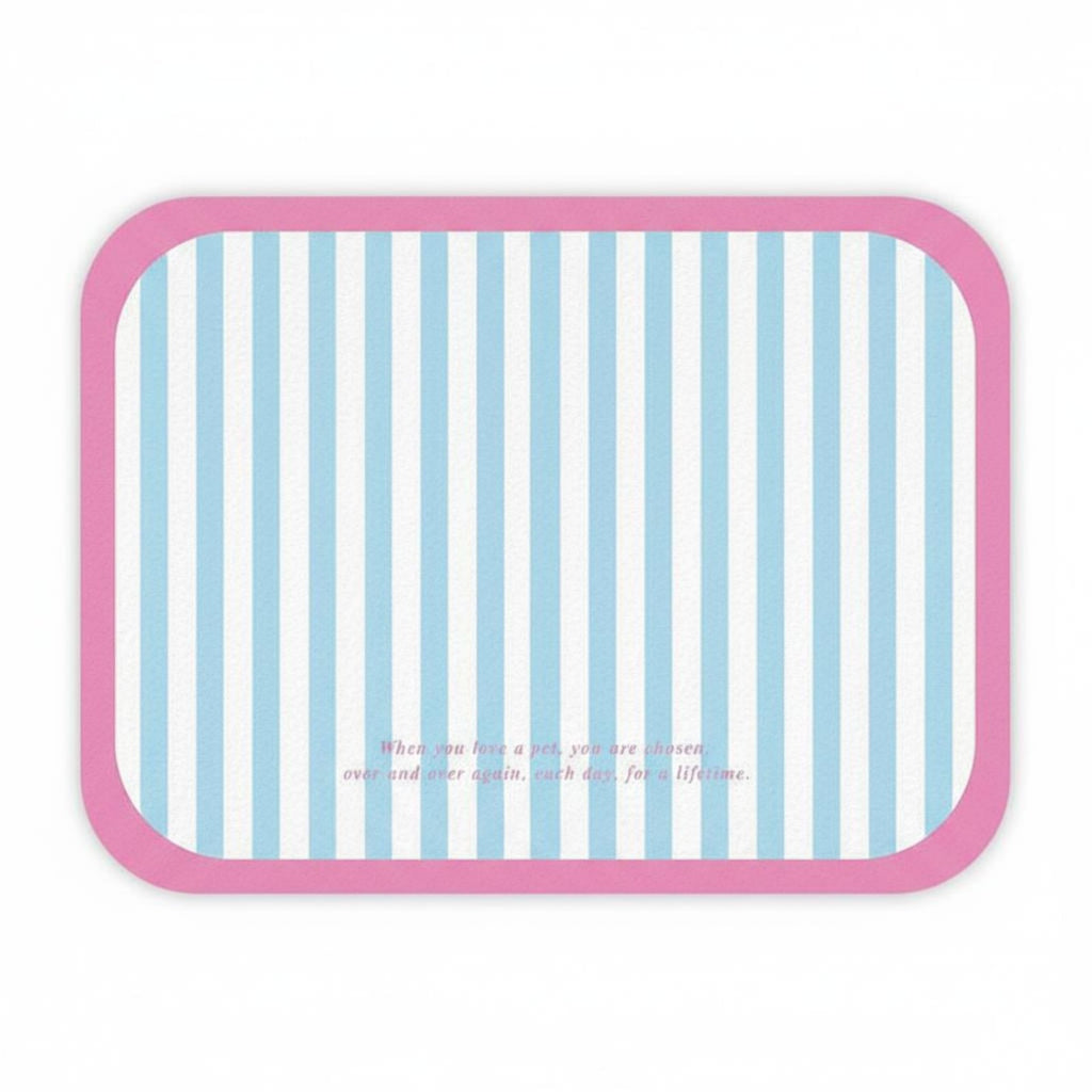 Pet Bowl Placemat Waterresistant Feeding Mat Non-Sraised border for Indoor, Kitchen