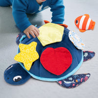 Hide-and-Seek Soft Turtle Ocean-Themed Stuffed Creature Interactive Play