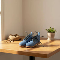 2 Pieces 1/6 Scale Action Figure Boots Lace-up Design 12 Inch Figure Shoes