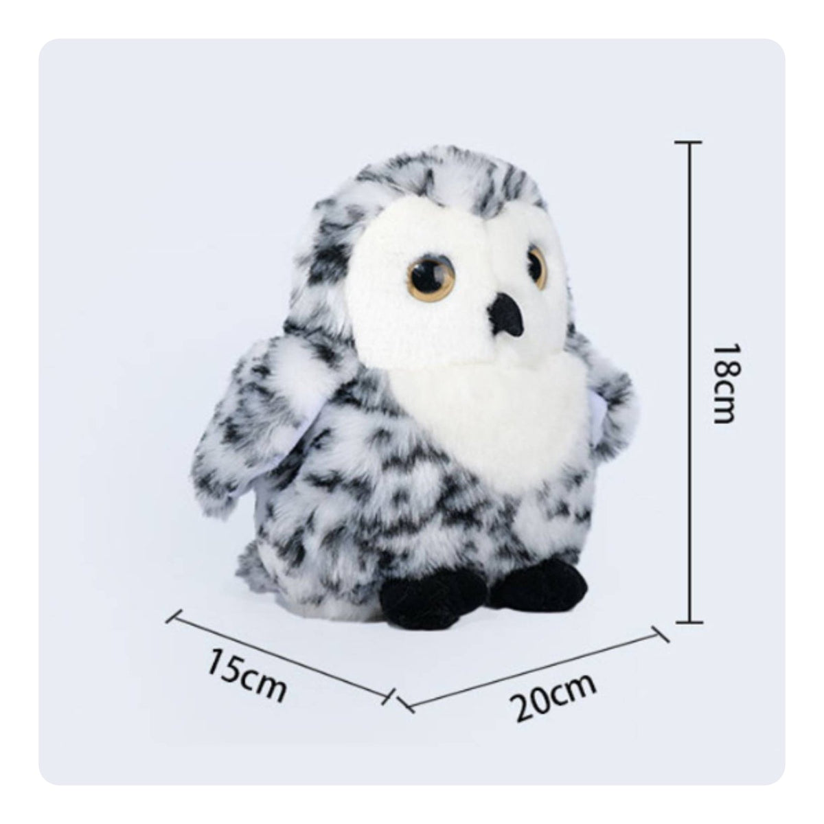 Realistic Owl Stuffed Child Friendly Owl Stuffed Toy Cuddly for Birthday Gift