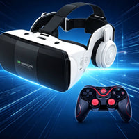 Mobile VR Headset Comfortable Fit Electronics Gear with Controller for Gamers