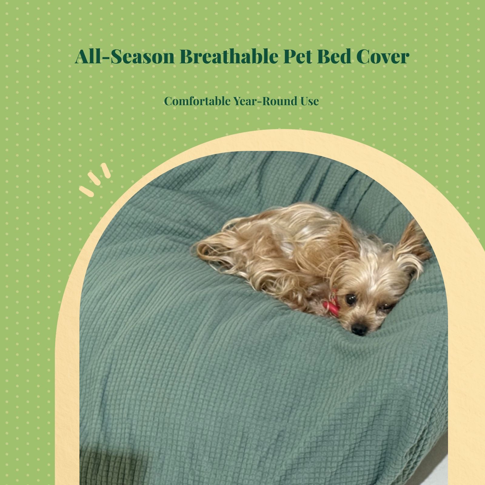 Dog Bed Cover, cleanable Protector, Universal Pet Sofa Cover for Dogs and felines, Easy to detachable, Suitable for All Seasons