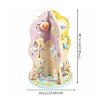 Rotating Bead Maze Educational Wooden Bead Maze Toy Hand-Eye Coordination