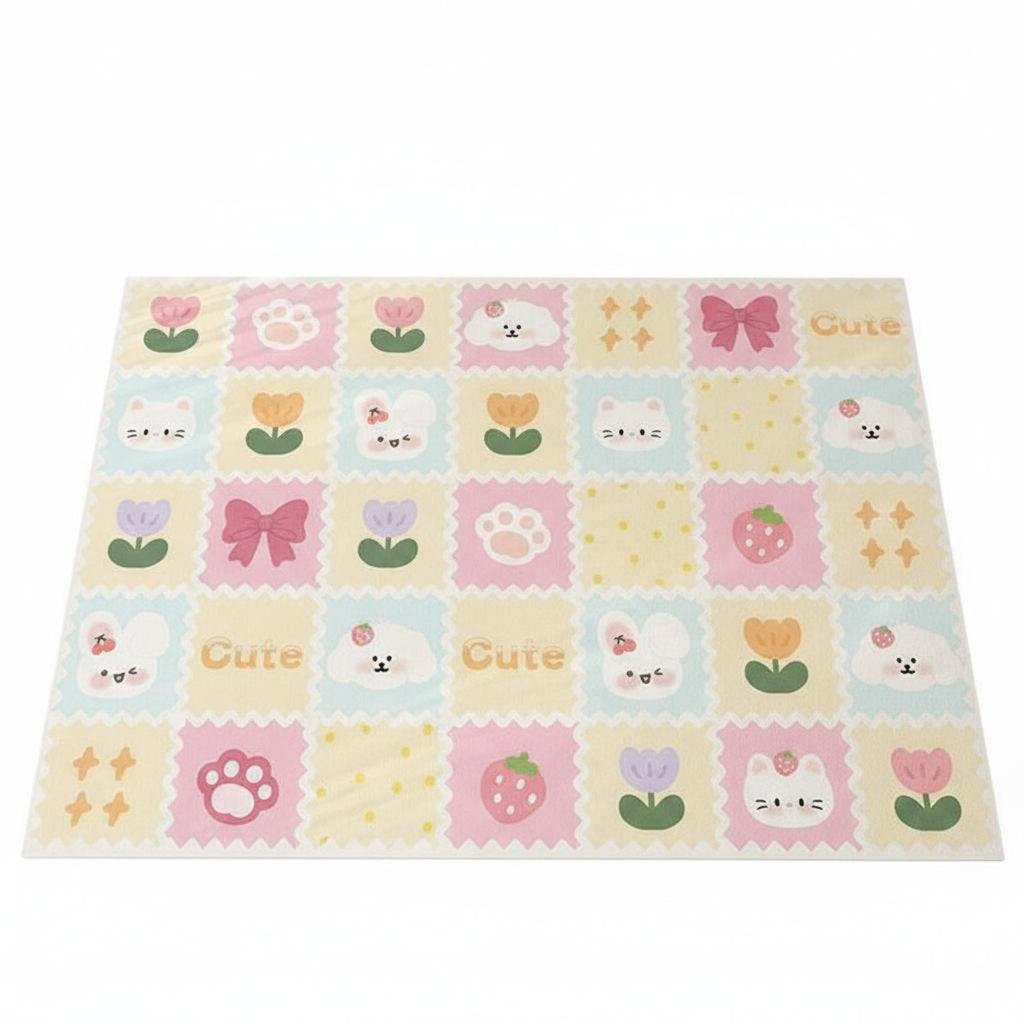 Waterresistant Pet enclosure Liner Easy to Clean Reusable Pee Mat Non-Slip for Dog Owners