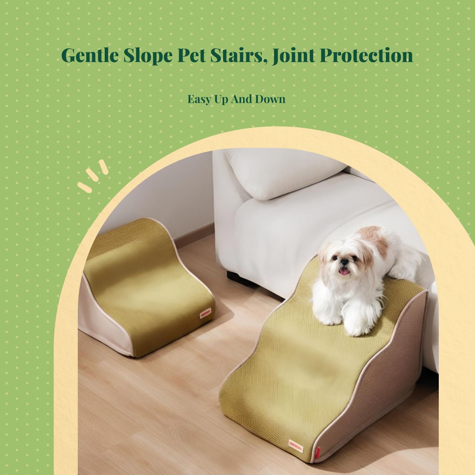 Non-slip indoor dog stairs