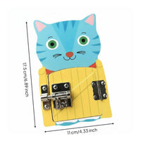 Busy Board Accessory Polished Edges Creature Latch Board for Preschoolers