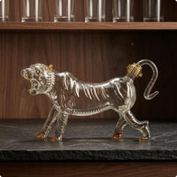 Animal-Glass Bottle Carved Animal Sculpture Pourer Easy to Use Barware