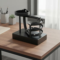 Rolling Ball Sculpture Touch Control Marble Machine Quiet Helical Pathway Dynamic Desk Decor for Office Workers