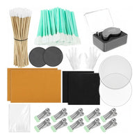 320 Pieces Card Restoration Kit LED Magnifier Collector Card Maintenance Kit