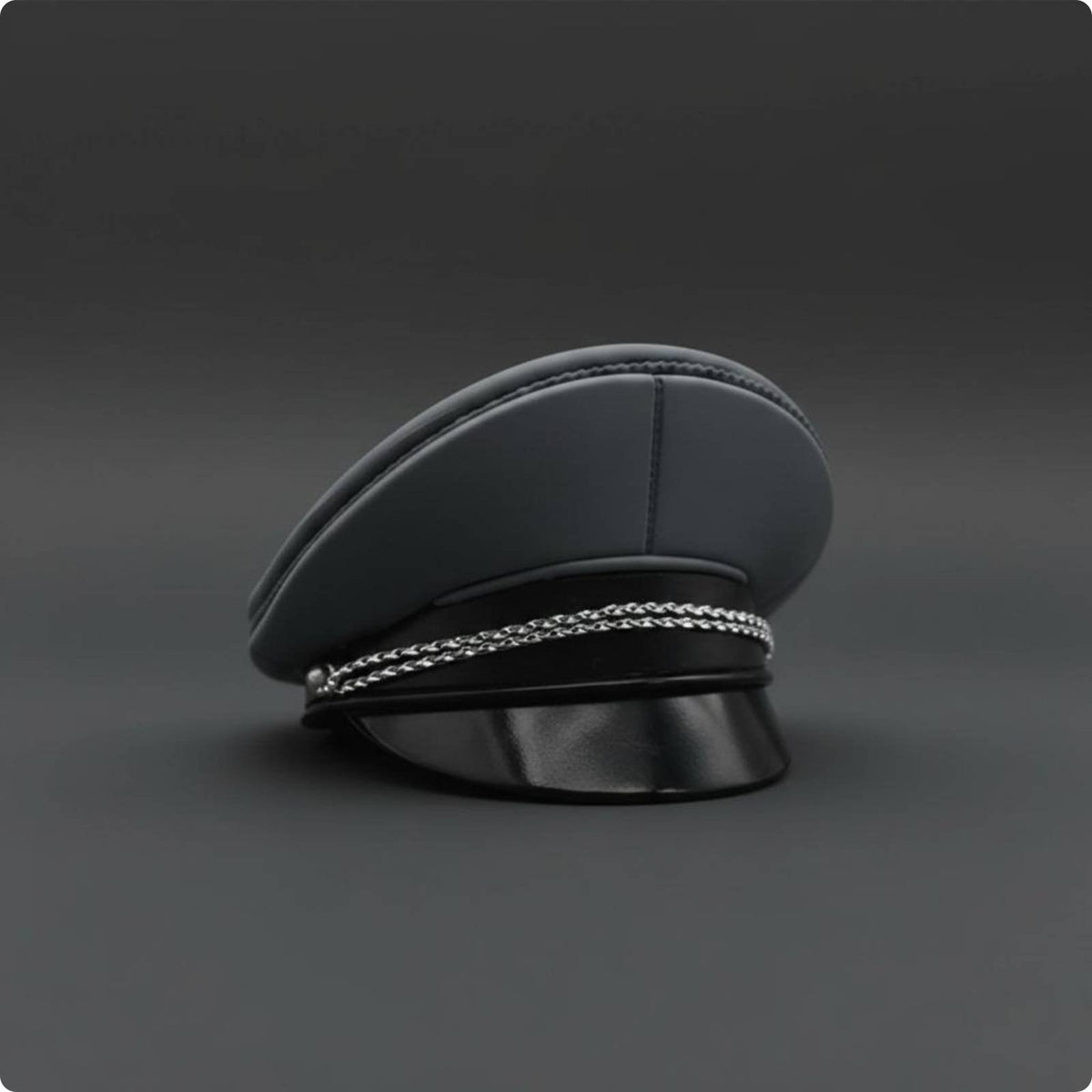 1/6 Scale Female Officer Hat 12 Inch Fit Gray Peaked Cap Material Officer Hat for Collectors, Display, Collection