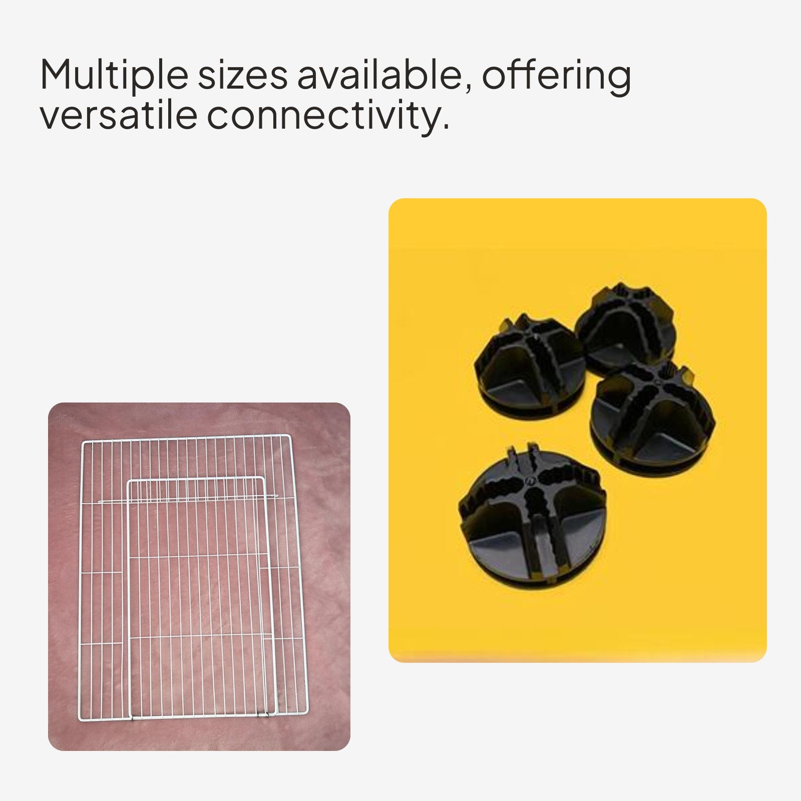 DIY Pet Cage Grid Panels, Modular Fence Divider