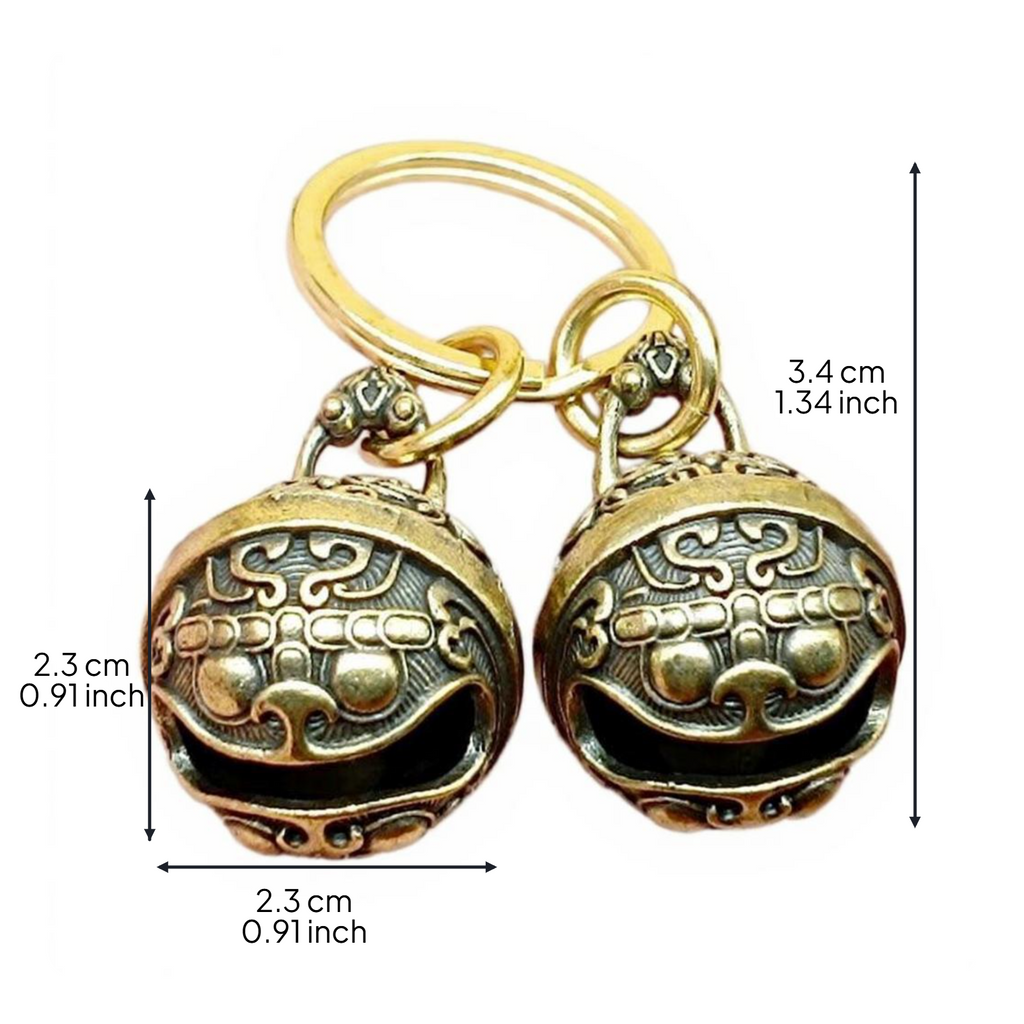 Copper Pet Bell, Leash & Collar Decoration, Anti-Loss, Metal