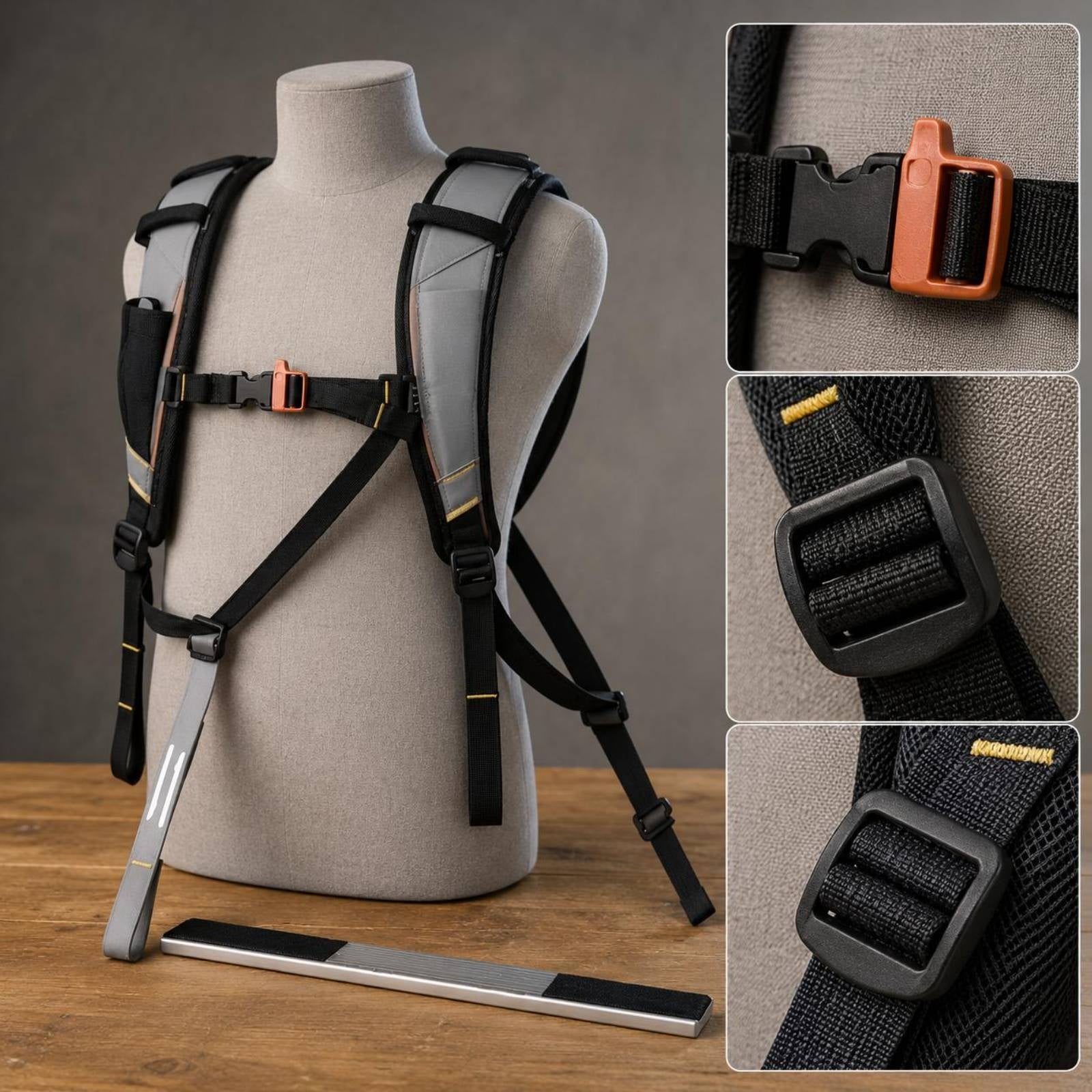 Child Carrier Harness Padded Back Panel Hiking Child Carrier Buckles
