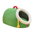 Washable semi-enclosed cat bed