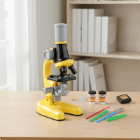 Kids Science Microscope STEM Learning Children's Microscope Set LED Light