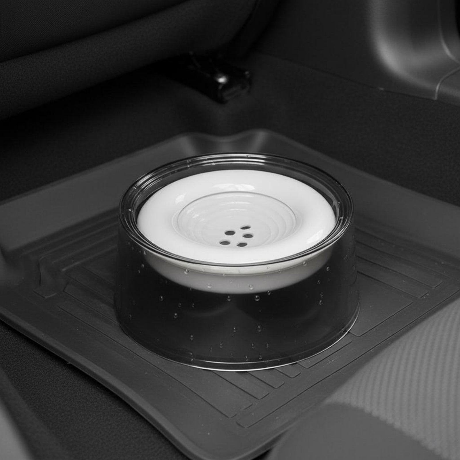 Floating Pet Water Bowl Dustproof No-Spill Dog Water Bowl for Car, Dogs, Cats
