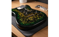 Crackle Finish Guitar Body Contoured Musical Instrument Part Glossy