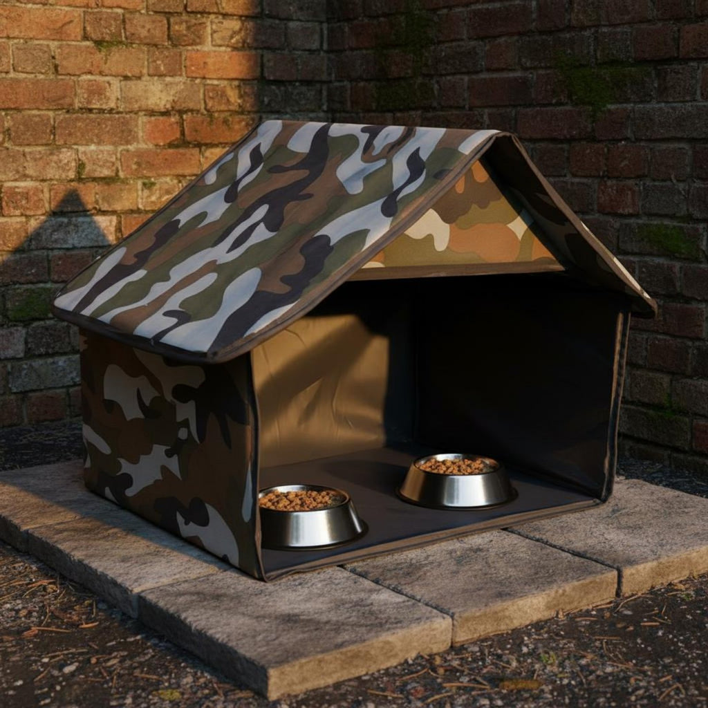 Outdoor Cat Shelter Windproof Feral Cat House No Frame Needed for Stray Animals