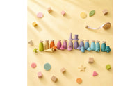 Wooden Peg Doll Decorative Wooden Figurine Polished Edges for Children