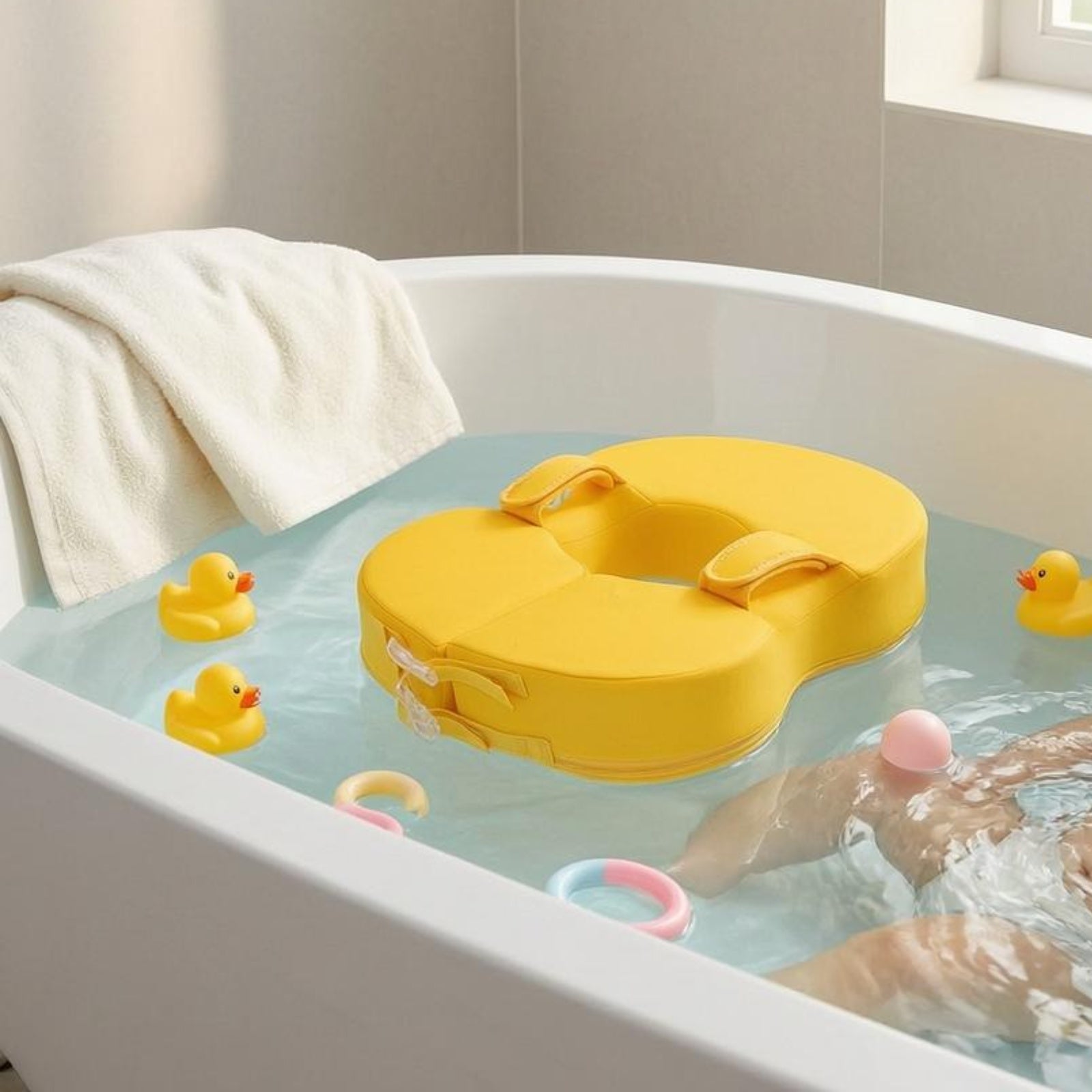 Infant Swim Device Waterproof Liner Baby Swimming Buoy Device Padded