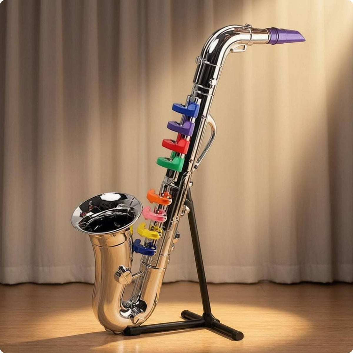 Toy Saxophone Colorful Children's Saxophone Toy Curved for Stage