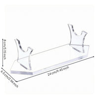 Acrylic Lightsaber Stand Curved Cradle Transparent Blade Display Rack Compact