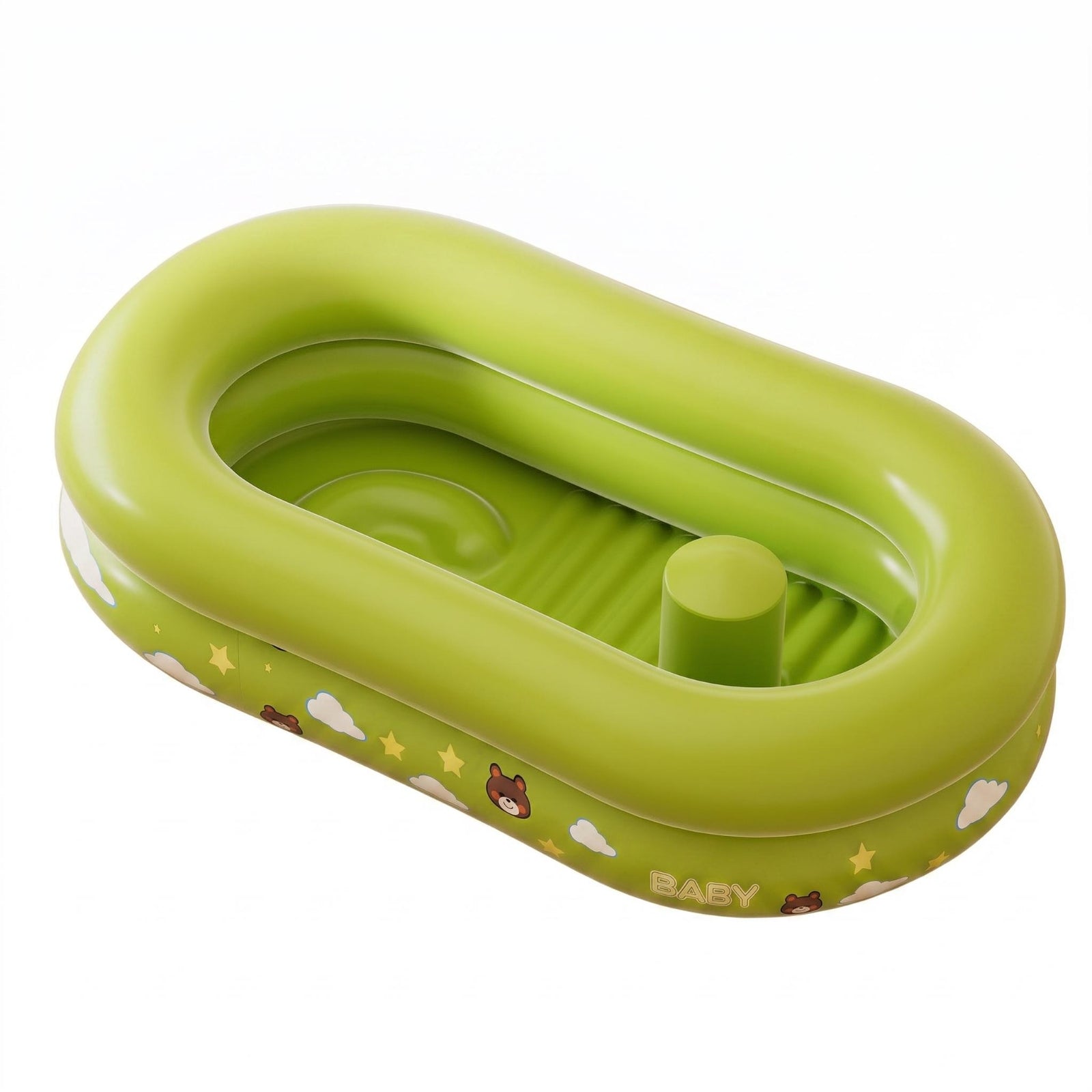 Inflatable Baby Bathtub Printed Inflatable Baby Tub Travel Friendly for Babies